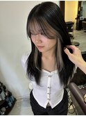 韓国風バング×フェイスフレーミング