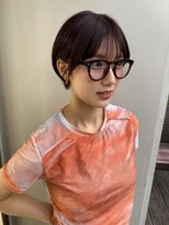 エアー 青山(AIR) 丸みショートシースルーバングくびれショートボブミニボブ