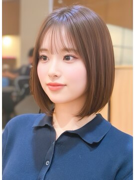 ルエ(rue) ナチュラルボブ前髪ありミニボブ◎20代30代40代50代ショートボブ