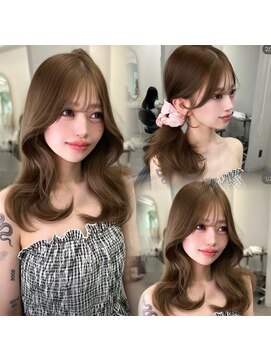 リッカ(LICCA) (licca内堀)レイヤーカット/くびれヘア/ベージュカラー