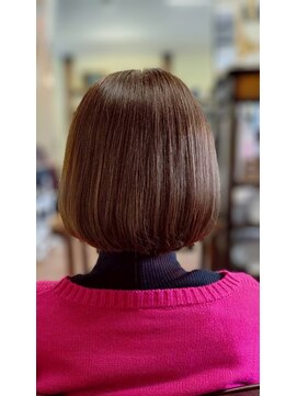 フリックフラック 西台店(Flic Flac) コンパクトボブ/グレージュブラウン/髪質改善　【西台/高島平】