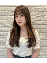 ラメール アヴェダ 西武秋田店(La Melu AVEDA)&nbsp;インナーカラー×艶めき大人ロング