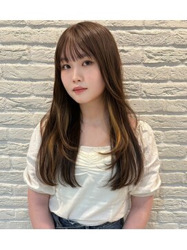 ラメール アヴェダ 西武秋田店(La Melu AVEDA) インナーカラー×艶めき大人ロング