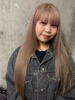 アジリ(agili)&nbsp;ハイトーンロング/ピンクベージュ/ベージュ