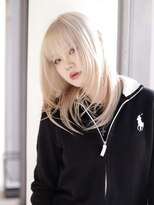 エムスラッシュ 新百合ヶ丘(M.SLASH) ホワイトブロンド/ブリーチ/シースルー/レイヤー/新百合ヶ丘