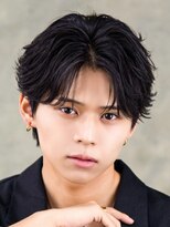 メンズヘアフェイス(Men's hair FACE。) 港南台メンズ|韓国風センターパート×フェザーパーマ