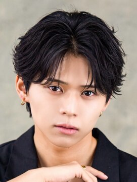 メンズヘアフェイス(Men's hair FACE。) 港南台メンズ|韓国風センターパート×フェザーパーマ