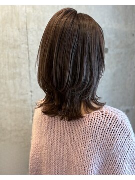ロッカヘアエジェ(ROCCA hair eje.) くびれレイヤーミディ×ナチュラルブラウンイメチェン