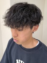ニコ トウキョウ ヨコハマ(nico)&nbsp;シャドウパーマメンズメッシュメンズパーマ波巻きパーマ韓国ヘア