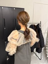 アトレ 福岡大名店(attrait)&nbsp;透明感のあるブラウンロング × 艶髪トリートメント