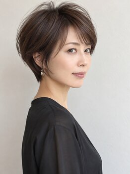 パザパ 南館店(pa.za.pa.)の写真/横顔まで美しく魅せるショートが人気♪小顔見えも、乾かすだけで決まるシルエットも◎似合わせカットもOK!