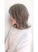 ▽抜け感くすみベージュ×大人ミディ▽