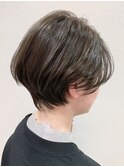 大人ナチュラルショート×ミルキーベージュ 【Lille橋本】