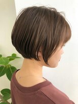 エリマ 調布(elima)&nbsp;丸みショートボブ◎イルミナカラーアッシュブラウン20代30代