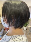 透け感ボブ