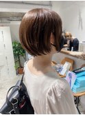 丸みショートボブ　担当　佃