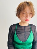 Aimee 町田　エアリーカールショート×キャラメルベージュ
