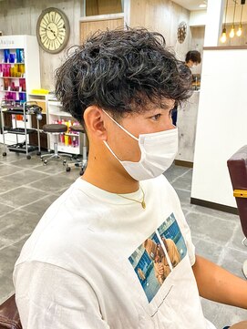 アムレヘアー(amule hair) 【amule hair】波巻きツイストスパイラル/マッシュパーマ