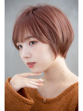 アンベリー(embellie) 大人ショートボブひし形ショート丸みショートカット前髪あり