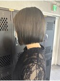 【CYAN】#10代#20代#ダークグレー#ボブ#きりっぱなし