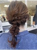 【編み下ろし　ヘアアレンジ】