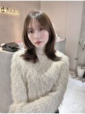 韓国レイヤー/ミディアム/レイヤーカット/前髪カット