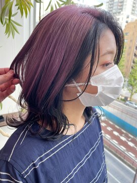 グーフィートーキョー 銀座(Goofy Tokyo) Goofy銀座/逆インナーカラー/ディープルビー/東京/渋谷トモヒロ