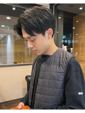 シン カフネ(Shin Kafune) 大人センターパート/アッシュブラック/フレンチカジュアル