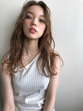 グリーン 渋谷(green) ことりベージュ×ロングレイヤースタイル