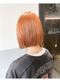 【EIGHT 池袋】ミニボブ×オレンジベージュ