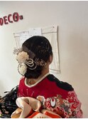 まとめ髪シニヨン