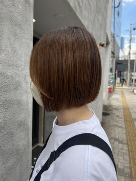 スイート ヘアデザイン(Suite HAIR DESIGN) 切りっぱなしボブ×髪質改善ストレート【Ryoka 髪質改善】