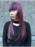 デザインカラー　ピンクバイオレット　ブラック　トリートメント