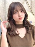 ワイドバングイメチェン美髪外ハネボブ+レイヤーカット韓国/立川