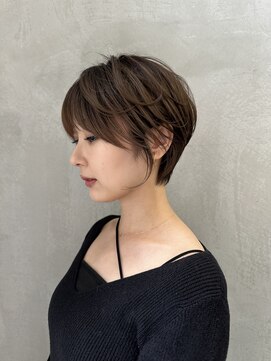 ロンドエニカ 大宮(Lond enika) イメチェン外ハネボブ美髪ワイドバングレイヤーショート/大宮