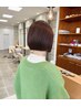 [スタイリスト指定のみ]似合わせカット+クイックヘッドスパ/7500→6950