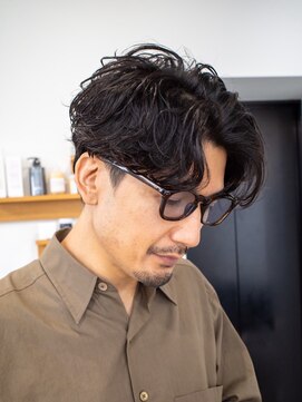 ワク(WAKU) 【WAKU】メンズ/スパイラルパーマ/マッシュショート