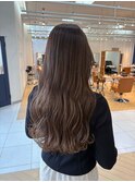 ハイライトレイヤーカットミルクティーグレージュ