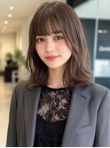 くびれヘア  美髪  ハイライトカラー　アプリコットオレンジ