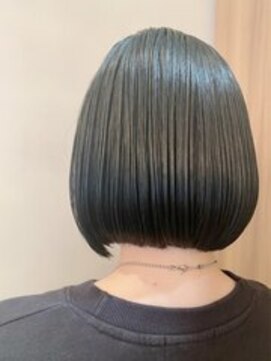 ユキオグループ グラン(yg GRAN) ◎切りっぱなしボブ×ブルーブラック!小顔見せ暗髪