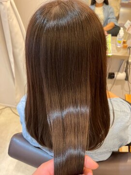 レリーノーブル 西宮北口(RelyNoble) 白髪ぼかしミディアム×髪質改善でナチュラル若見え[西宮北口]