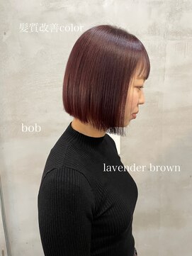 ロア ヘアーコーディネート 四条烏丸店(LoRE hair coordinate) lavender×brown