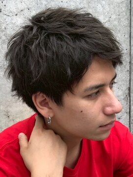 デプト(DEPT.) ツイストパーマスパイキーショートニュアンスパーマメンズパーマ