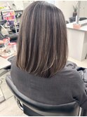ハイライトバレイヤージュダブルカラーケアブリーチ20代30代
