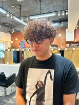 エディ(Edy)&nbsp;メンズパーマスペインカールカーリーケアパーマブラウンカラー