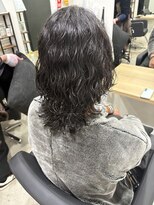 アンダーバーホワイト 阪神西宮店(_WHITE)&nbsp;メンズ　ミディアム　ロング　スパイラルパーマ