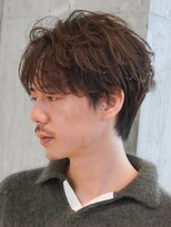 テン 心斎橋(tenn.) フェザーショートフェザーパーマニュアンスパーマショートヘア