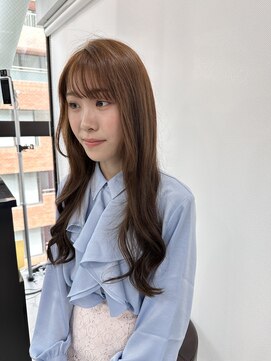 エンディアリング 東銀座(Endearing) コテ巻き風パーマ/ロングヘア/大きめカール