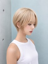 グラッジ 池袋(GLADGE) ショート/ホワイトブロンド/ケアブリーチ/ハッシュカット