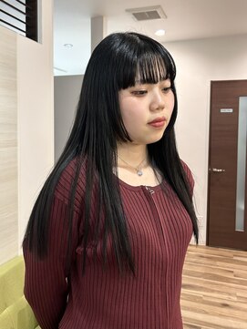 ハノン(Hanon) 姫カット×パツッとロングヘア
